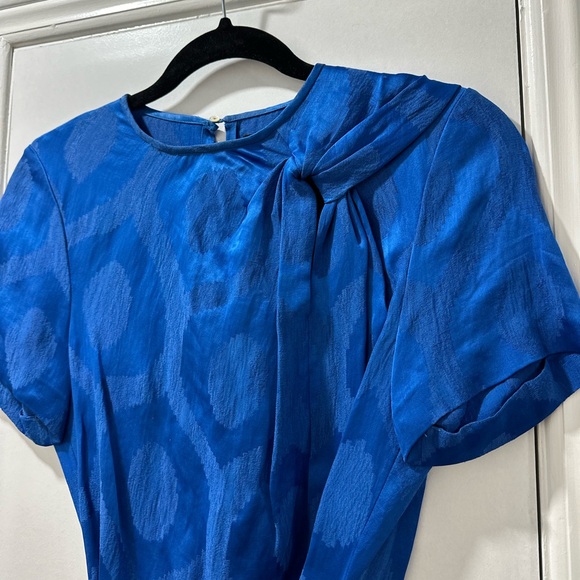 Isabel Marant Blue Silk Wrap Skirt Mini Dress - Picture 3 of 9